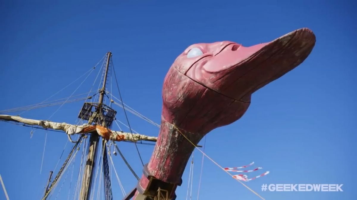 Set Kepala Bebek Kapal Miss Love Duck [Screenshot livestream Netflix Geeked Week 2022]