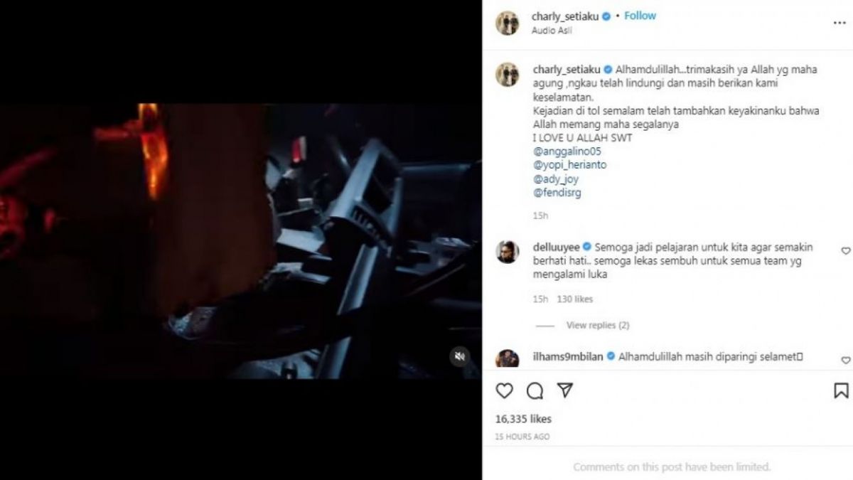 Unggahan Charly Van Houten [Instagram/@charly_setiaku] [suara.com]