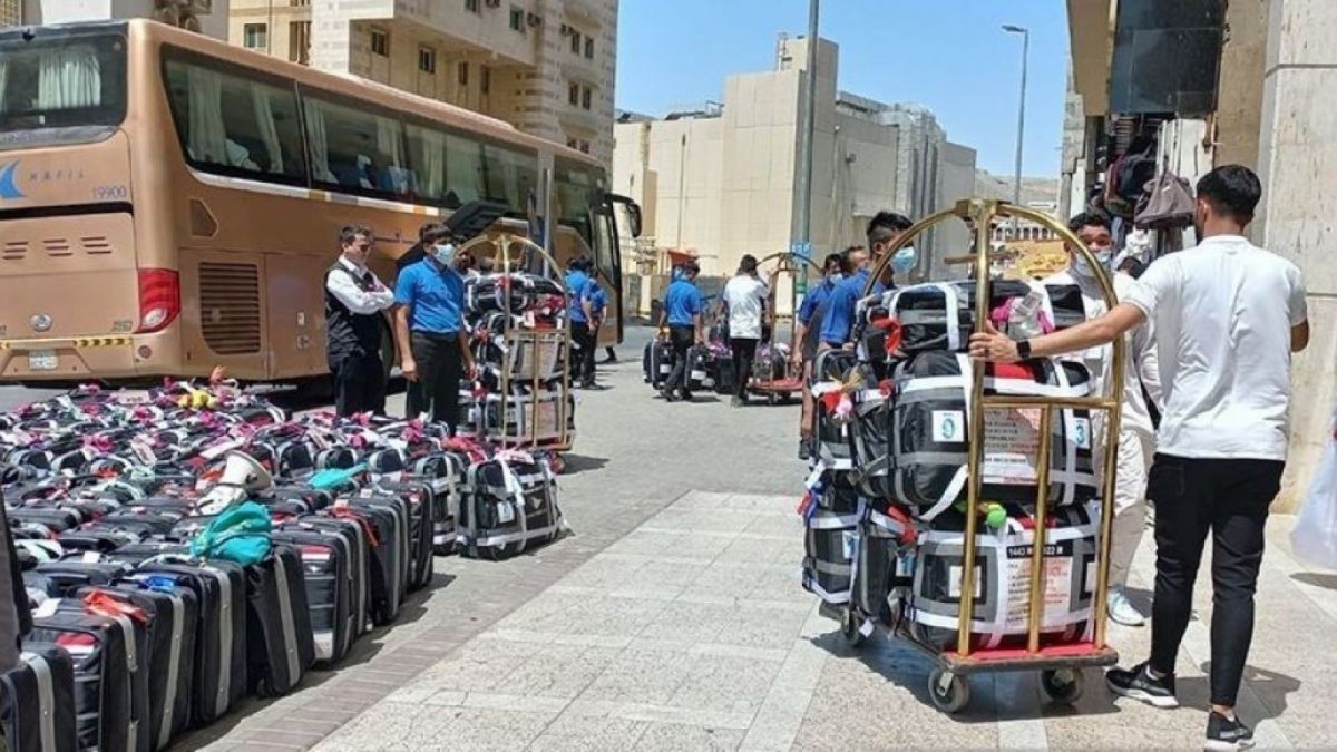 Koper jamaah haji di Arab Saudi akan ditimbang 2 hari sebelum pulang ke Indonesia. [suara.com]