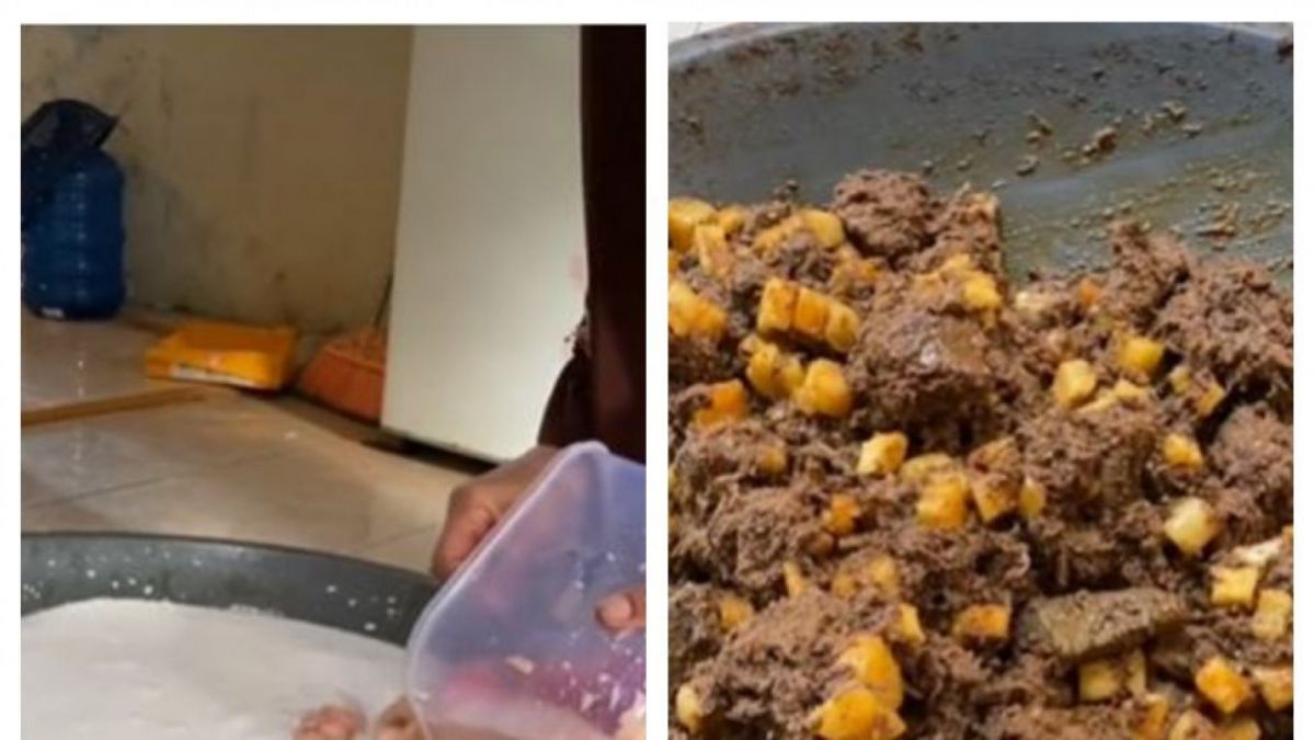 Masak rendang 8 jam (TikTok @rlsstr) [suara.com]