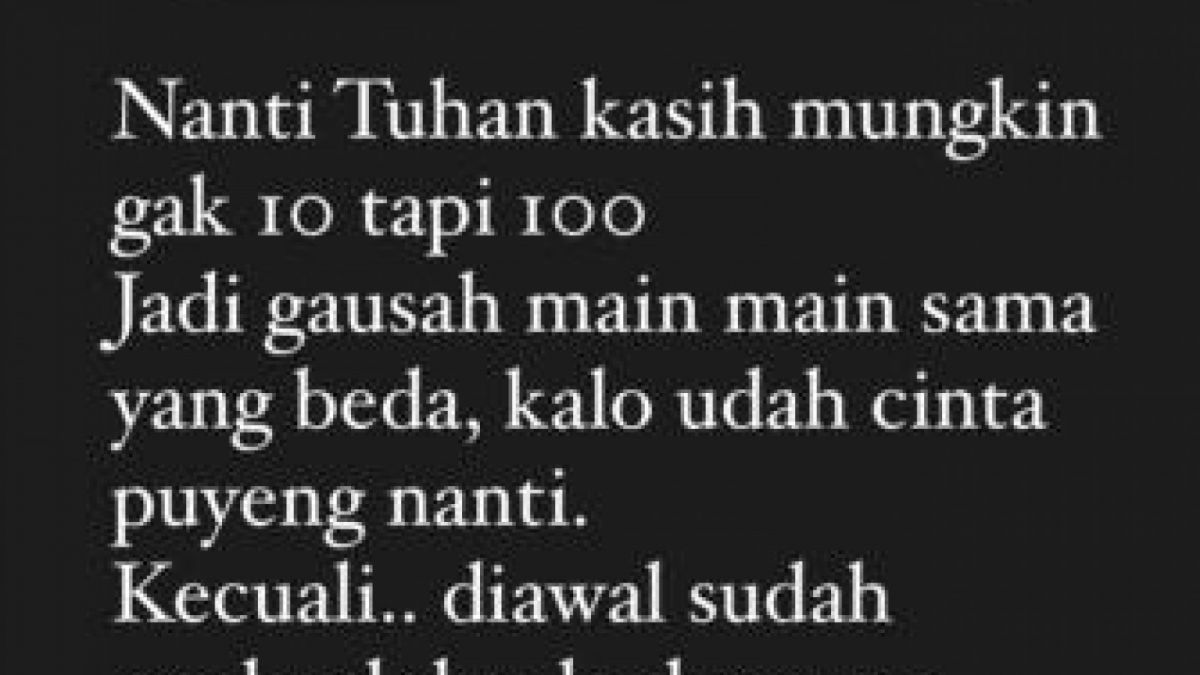 Insta Story Salmafina Sunan [Instagram/@salmafinasunan]