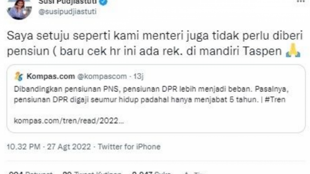 Cuitan Susi Pudjiastuti [twitter.com/susipudjiastuti]
