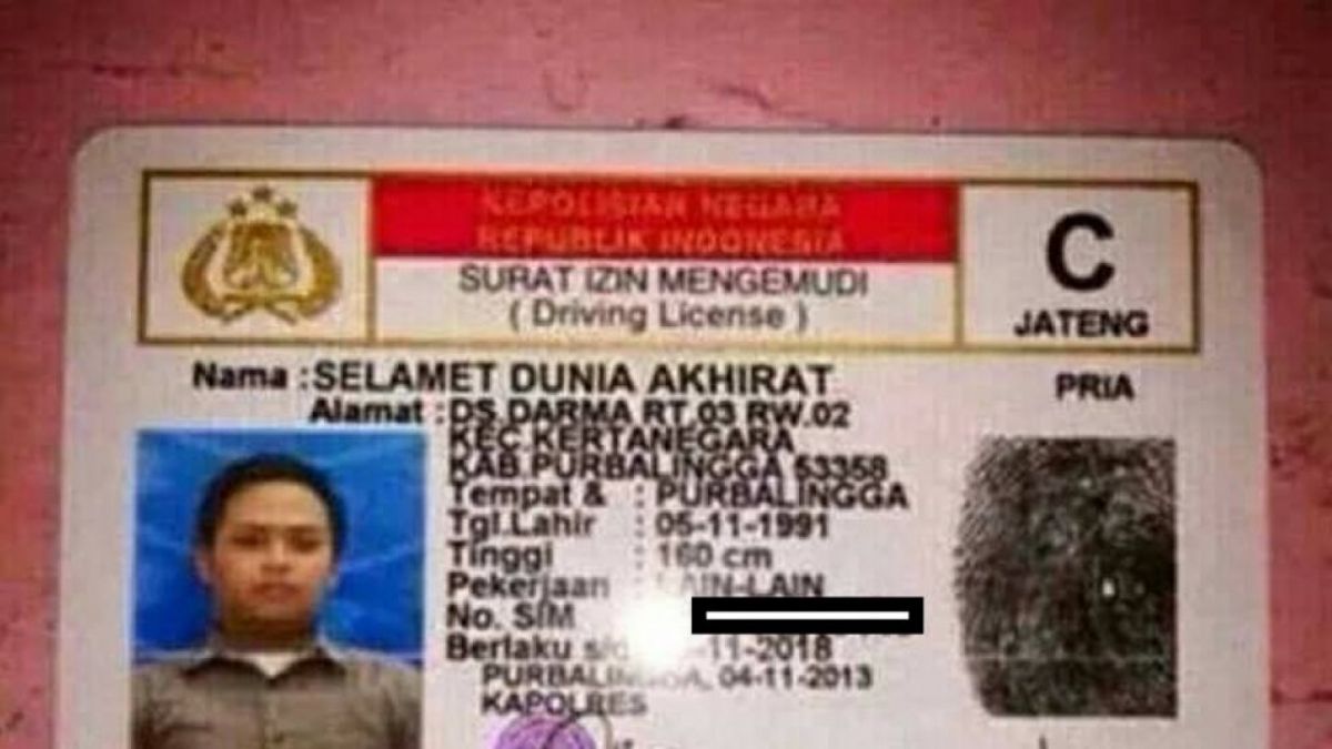 Nama KTP unik [(facebook.com)]