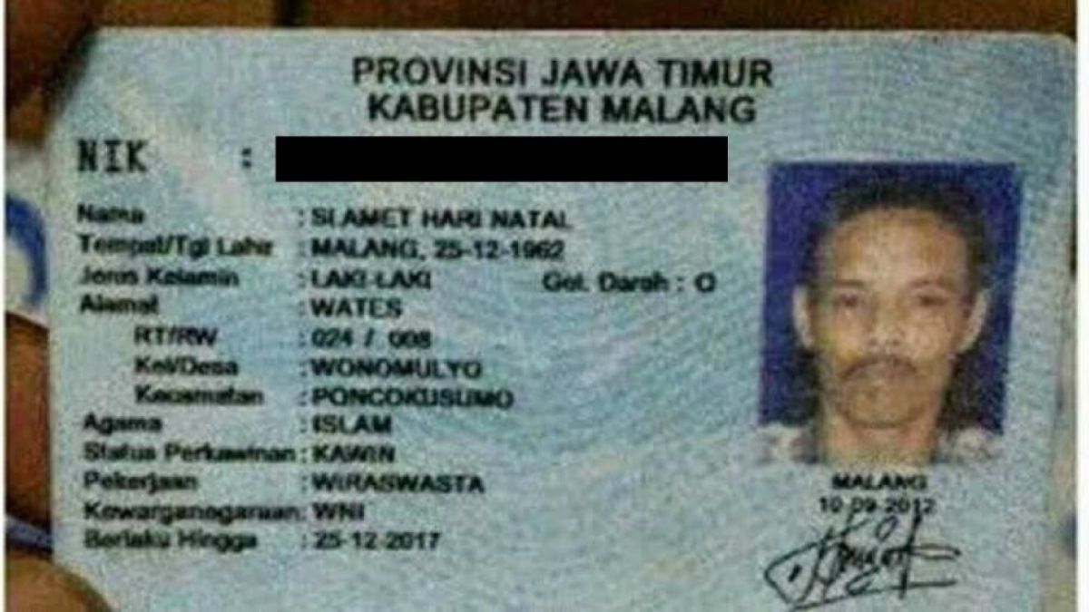 Nama KTP unik [(facebook.com)]