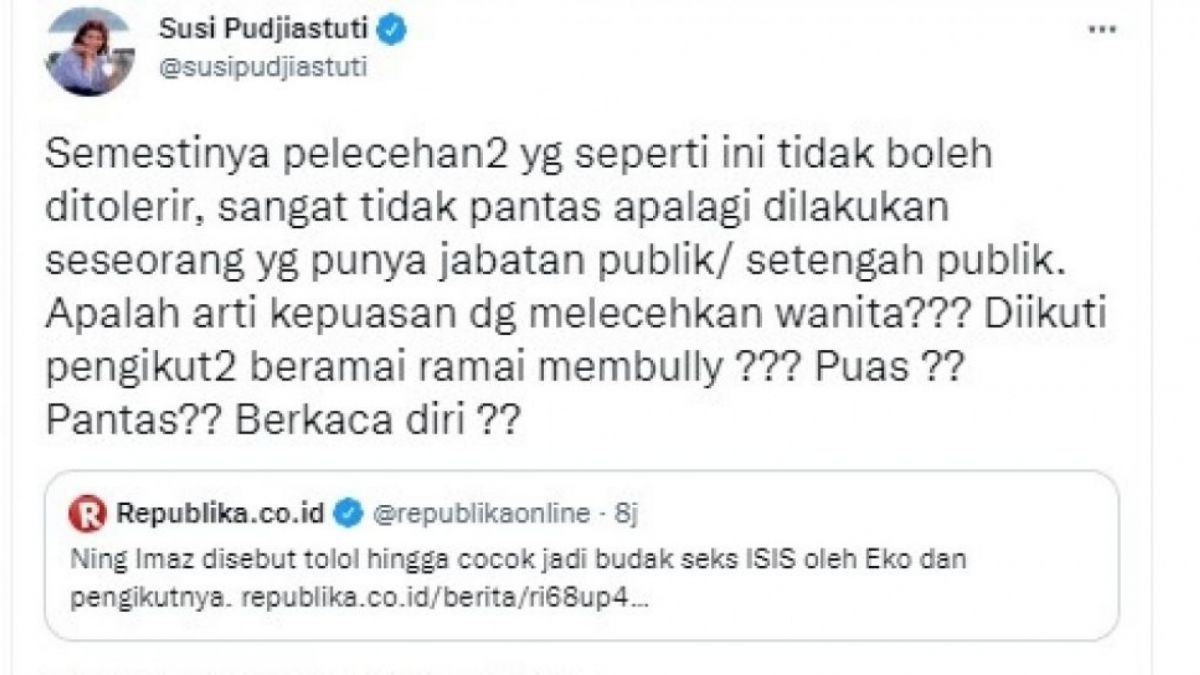 Cuitan Susi Pudjiastuti (twitter.com/susipudjiastuti)