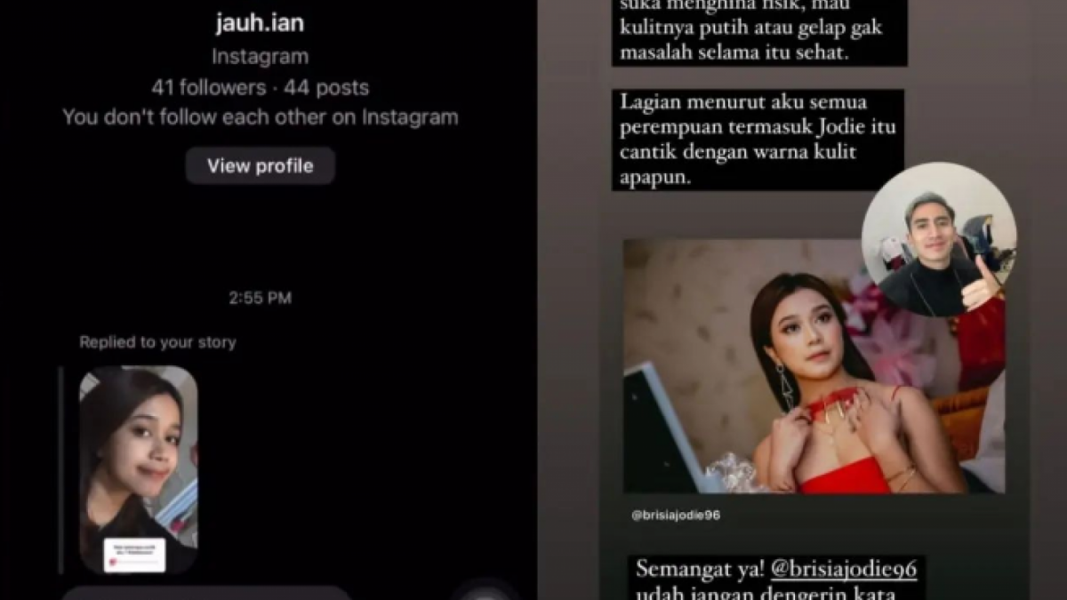 Instastory Brisia Jodie [Instagram/brisiajodie96]