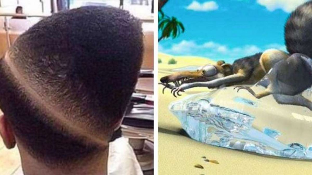 Potongan rambut aneh. [brightside] [brightside]