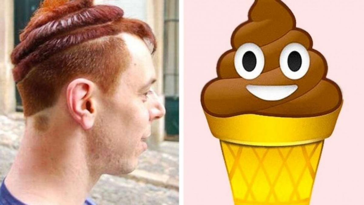 Potongan rambut aneh. [brightside] [brightside]