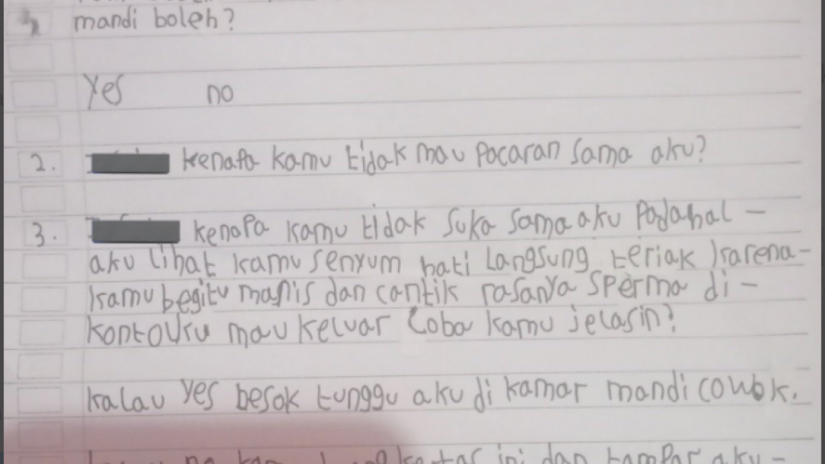 surat cinta anak SD [Twitter]