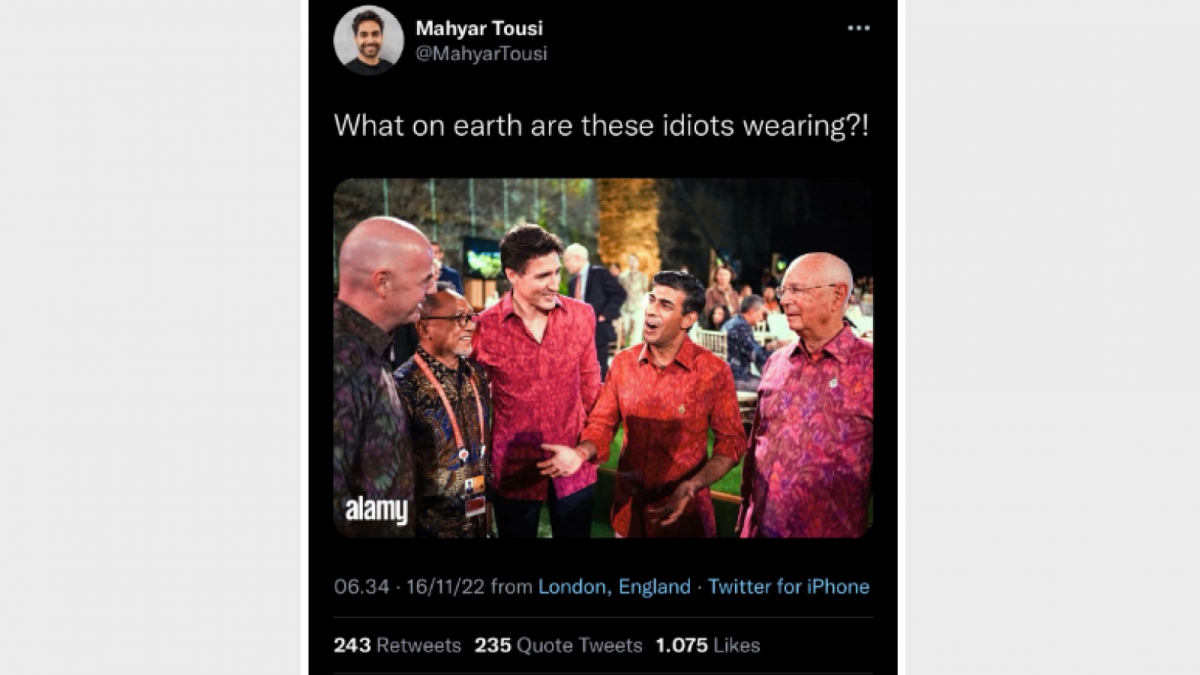 Cuitan Mahyar tentang Batik [Twitter]