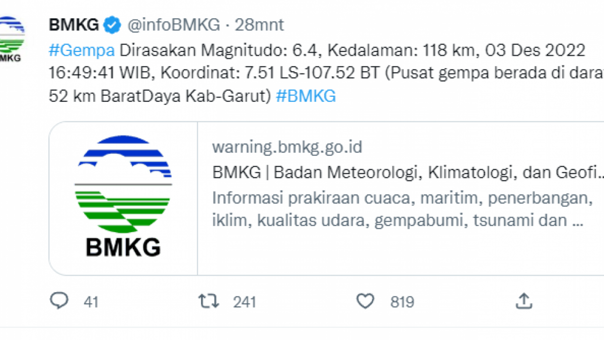 gempa [Twitter]
