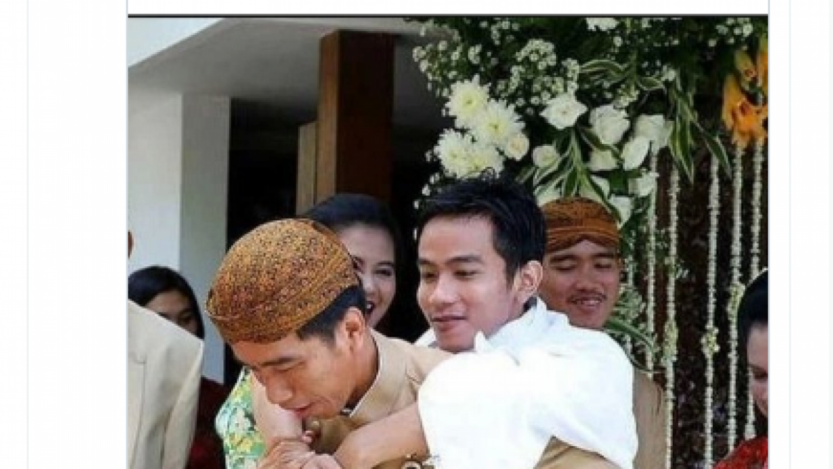 tweet kaesang tentang di gendong jokowi [Twitter.com]