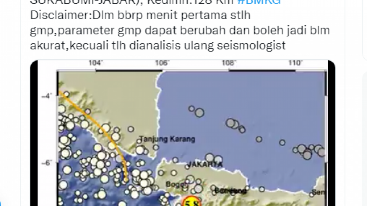gempa sukabumi [Twitter BMKG]