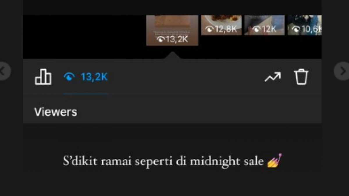 Instastory Nadya [Tangkapan Layar]