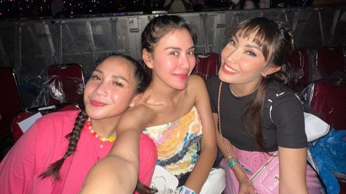 Nagita, Syahnaz dan Ayu Dewi. [Instagram @syahnasz.]