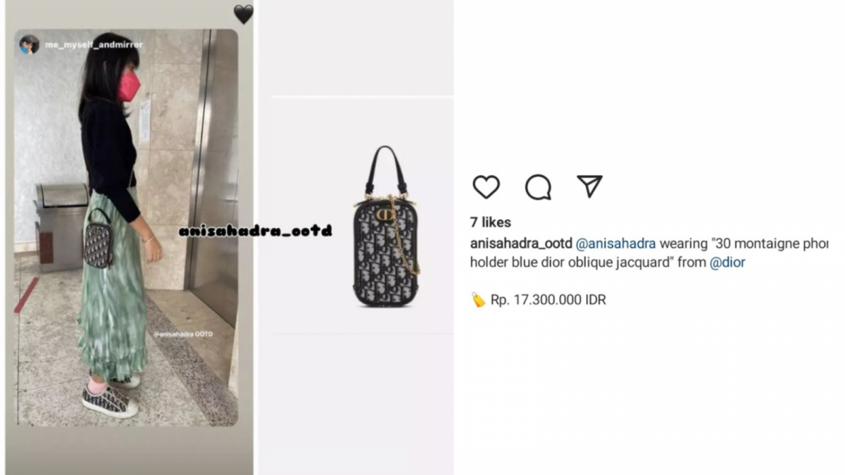 Anak Sekda Riau flexing [(Instagram @anisaadra_ootd)]