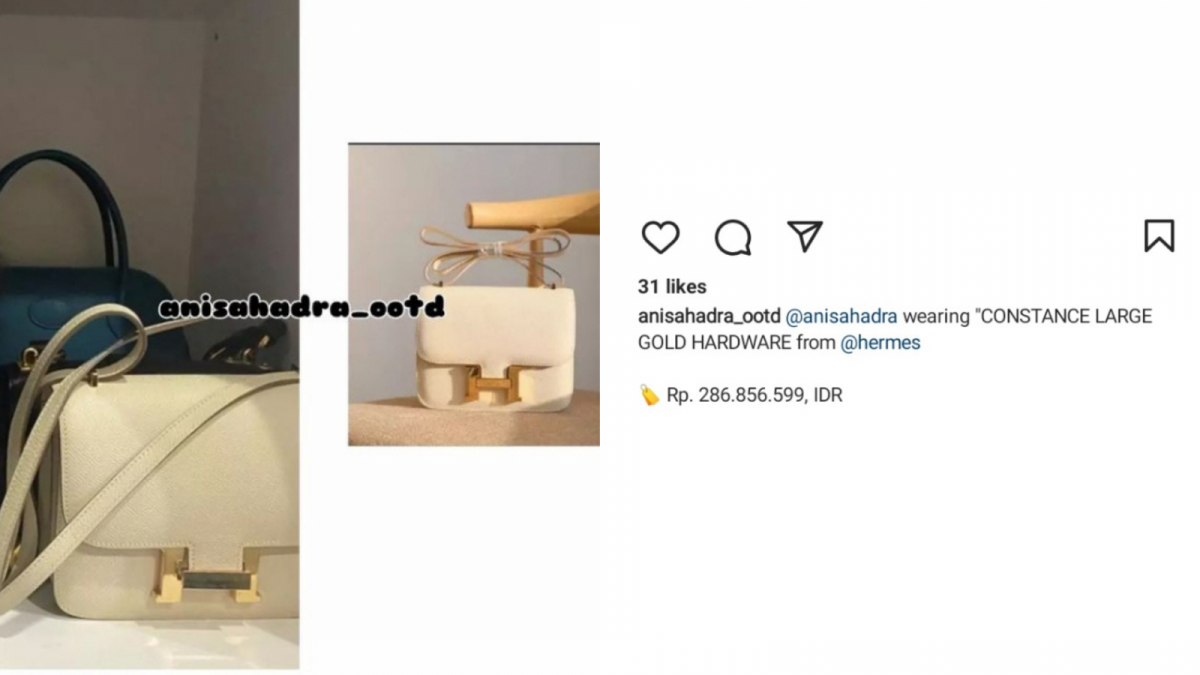 Tas mewah [(Instagram @anisaadra_ootd)]