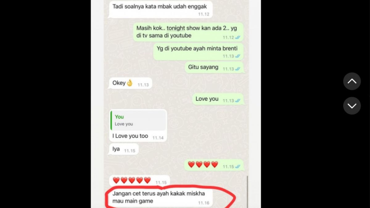 Chatingan Desta dan anaknya [TikTok.com]