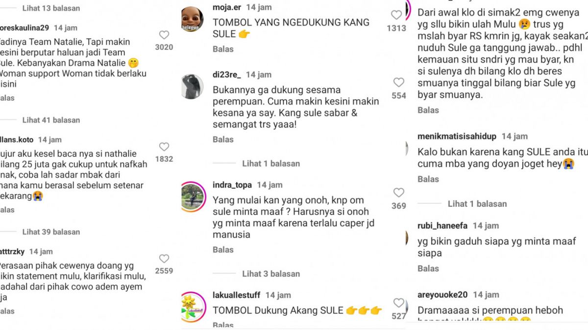 Reaksi keras netizen [tangkapan layar kolom komentar Instagram @lambe_turah]