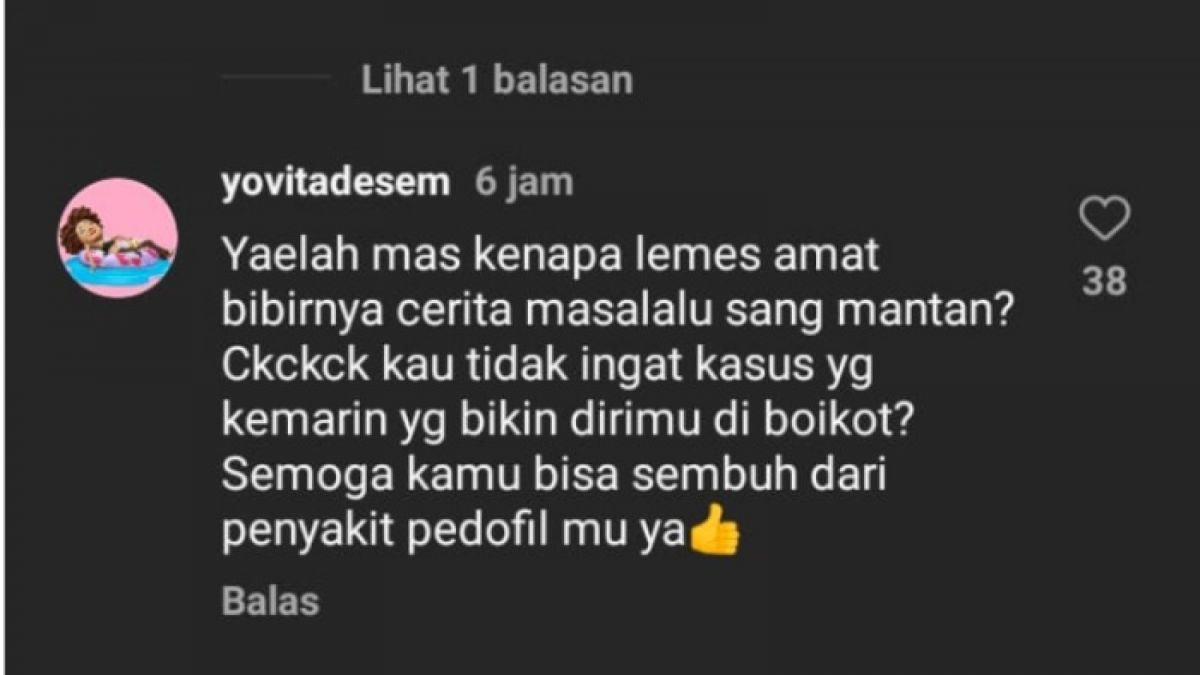 komentar warganet untuk Saipul Jamil