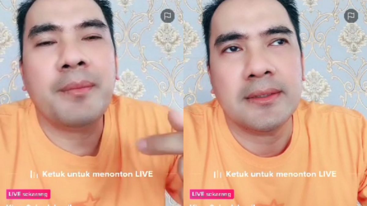 Saipul Jamil saat live Tiktok [Tiktok saipul Jamil]