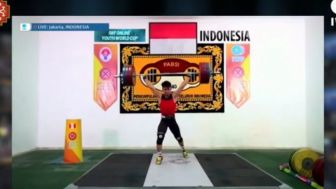 Emas untuk Indonesia di ISG 2021 Oleh Lifter Rizki Juniansyah