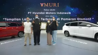 Hyundai Cetak Rekor MURI dengan Tampilkan Layar LED Terbesar di GIIAS 2022