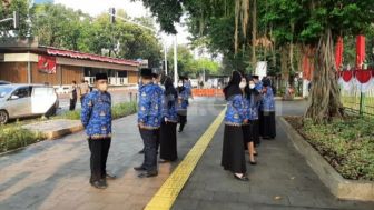 Belasan ASN Pemprov DKI Telat Ikut Upacara HUT Kemerdekaan RI di Monas