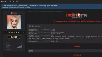 Waduh! 26 Juta Data Pelanggan Indihome Bocor dan Disebar Hacker