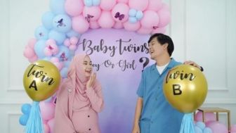 Gender Reveal Bayi Kembar Anisa Rahma dan Anandito, Setelah Penantian Selama 4 Tahun.