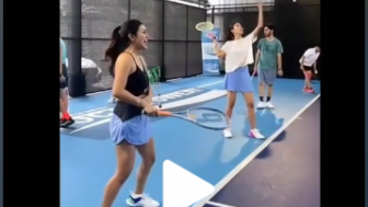 Rendy dan Lady Sibuk Klarifikasi, Syahnaz dan Jeje Malah Asik Main Tenis