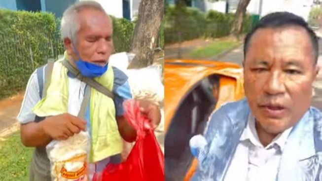 Hotman Paris Borong Kerupuk Pedagang Tunanetra