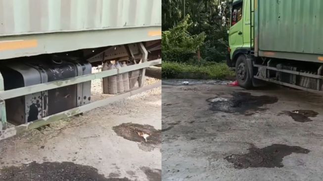 Bahan Bakar Truk Disedot Maling Saat Sopir Sedang Tidur