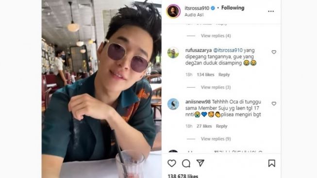 Rossa Makan Bareng Henry Lau, Tangan Rossa Bergetar Nggak Karuan
