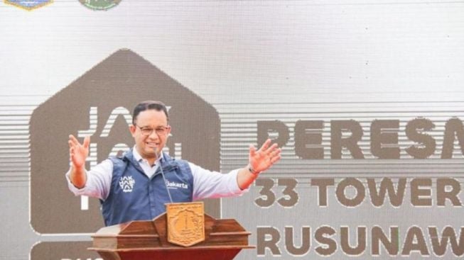 Anies Resmikan Rumah DP 0 Rupiah di Cilangkap, Curhat Diperiksa KPK Sampai Tengah Malam