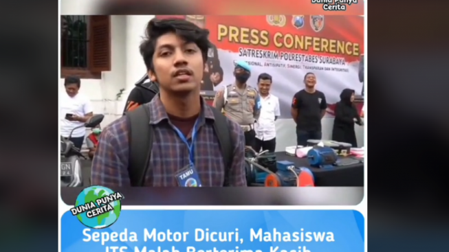 Kocak! Korban Pencurian Motor Malah Berterima Kasih ke Pelaku Setelah Melihat Kondisi Motornya