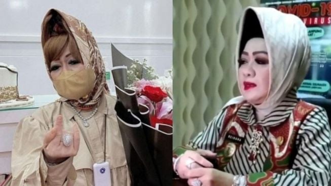 Gaya Hijab Reihana Kepala Dinkes Provinsi Lampung Tuai Kritik, Warganet : Kayak Gedung Opera Sidney