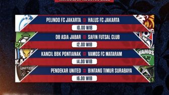 Jadwal Futsal Pro League 2021 Hari Ini, Ada Pendekar United vs Bintang Timur Surabaya