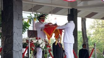 Upacara Penurunan Bendera Merah Putih di Subang Berlangsung Khidmat