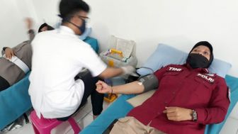 Polwan Polres Purwakarta Gelar Kegiatan Bakti Sosial Donor Darah