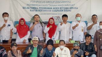 FGD Pemberdayaan Tanah Masyarakat Kembali Digelar di Desa Palasari Subang