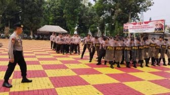 Hadapi Pemilu 2024, Polres Purwakarta Gelar Latihan Pengendalian Huru-Hara