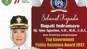 Pemkab Indramayu Raih Top Government Public Relation (GPR) Award 2022