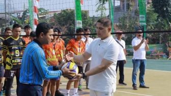 Sebanyak 20 Tim Ikuti Turnamen Volly Ball Kapolsek Plered Cup 2022