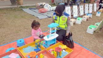 Peduli Anak-Anak, Polres Subang Gelar Giat Polwan Sahabat Anak