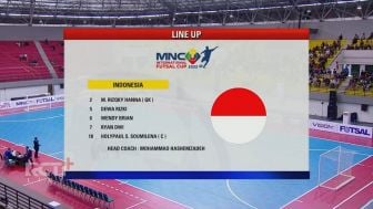 MNC International Futsal Cup 2022: Line Up Pemain Timnas Futsal Indonesia vs Selangor TOT United