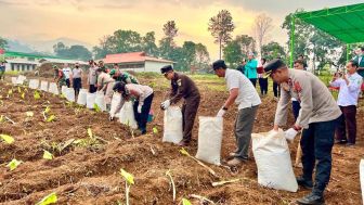 Peresmian Lembur Tohaga Lodaya di Ciater Kejar Produksi Tepung Talas