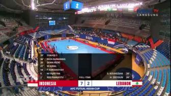 Hasil Timnas Futsal Indonesia vs Lebanon di AFC Futsal Asian Cup 2022 Kuwait, M Iqbal dkk Menang 7-2