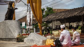 Peresmian Patung Lodaya Karya Maestro Nyoman Nuarta, Simbol Toleransi dan Pluralisme di Kabupaten Kuningan