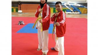 Keren! Siswa SD di Purwakarta Raih Medali Emas Kejurnas Taekwondo